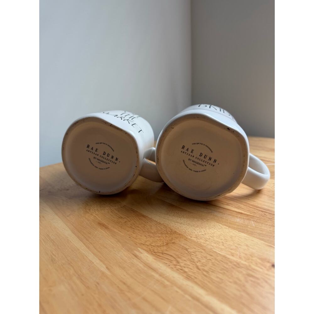Rae Dunn Bride & Off The Market Mug Set Wedding Engagement Bridal Shower Gift - Picture 5 of 6